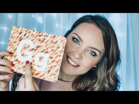 ASMR | ABC Flash Cards w/ tapping and scratching sounds