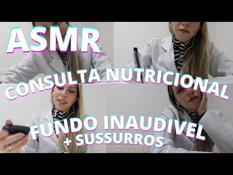 CONSULTA NUTRICIONAL REAL SONS INAUDÍVEIS DE FUNDO -  Bruna Harmel ASMR