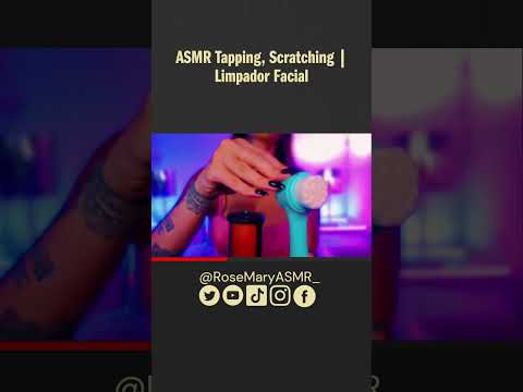 ASMR Tapping, Scratching | Limpador Facial