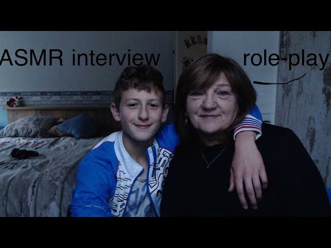 [ASMR] interviewer role-play!(with granny-ASMR!