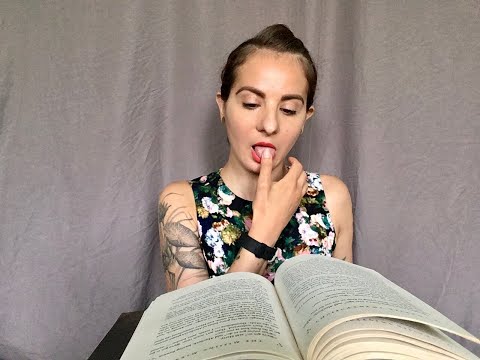 ASMR || Finger Licking & Page Flipping with Gum Chewing & Page Squeezing (silent/no talking)