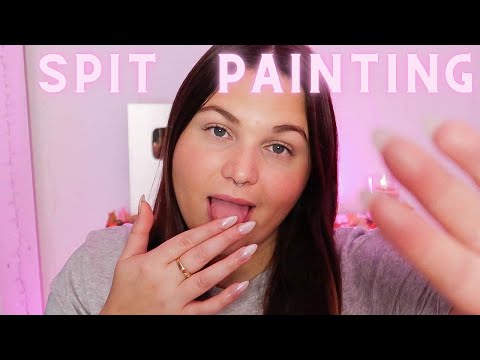 ASMR SPIT PAINTING ON YOU 👅