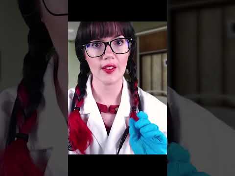 ASMR Ear Exam and Cranial Nerve Sensory Tests Doctor Roleplay #shorts
