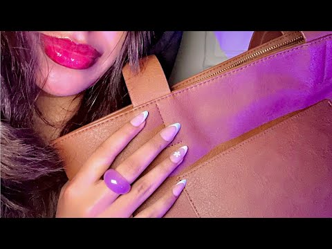 ASMR~ What’s In My Purse 👛Tingly Whispers & Mouth Sounds