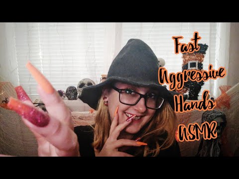 ASMR Fast and Aggressive Hand Movements and Sounds + Mouth Sounds