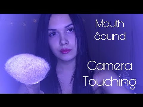 (ASMR) Mouth sounds and Face Touching (blue yeti)