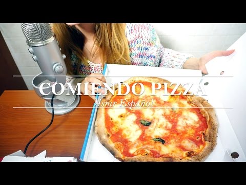 ⭐️ ASMR ESPAÑOL ⭐️ ❤️ Comiendo Pizza Margarita y Fastfood Italiano ❤️