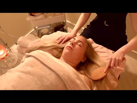 ASMR Spa Facial for relaxation and sleep | Gentle Treatment Sounds with No Talking.