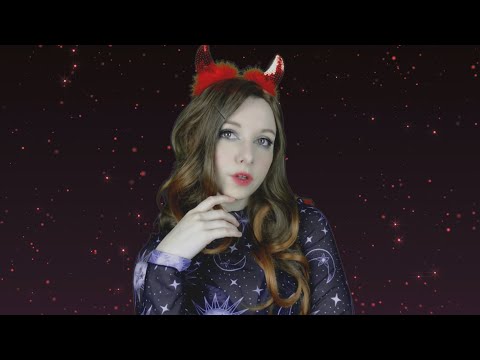 ✦ The Devil on Your Shoulder ✦ ASMR Roleplay (Soft Spoken, Fire Sounds, Glass Tapping)
