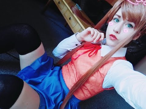 Monika tells you how much she loves you l positive affirmations l Bubblegum Kitty Cosplay ASMR
