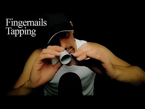 ASMR Tapping a small plastic pot #short