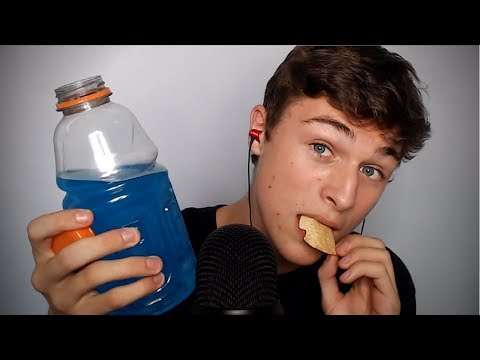 ASMR | Chips & Drink (Satisfying Crunching and Sipping) Mukbang *Sleep-Inducing*