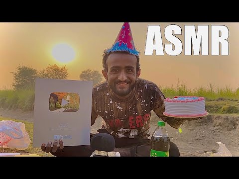 ASMR | Silver Play Button Celebration 🎉