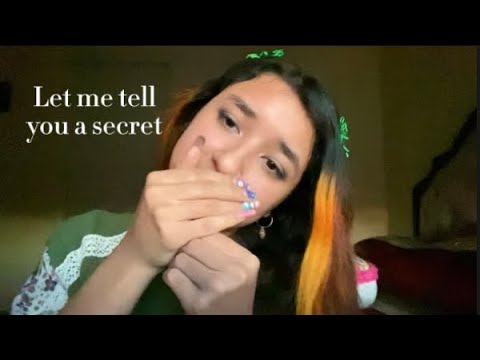 ASMR Telling you a secret inaudible￼ whispering mouth sounds