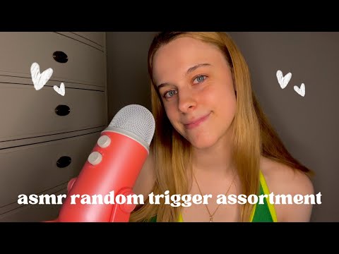 ASMR Random Trigger Assortment & Chit Chat 💕 (very relaxing!)