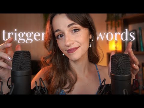 ASMR | Sleepy & Gentle Trigger Words 🌙 (super up-close, ear to ear whispers)