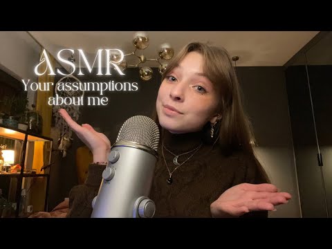 ASMR 3K special! • responding to your assumptions about me (whispering + little bit of tapping) 💖