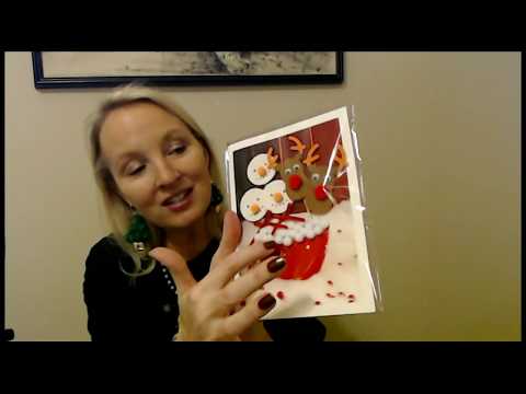 ASMR Crinkly Christmas Cards (Plastic Crinkle & Whisper)