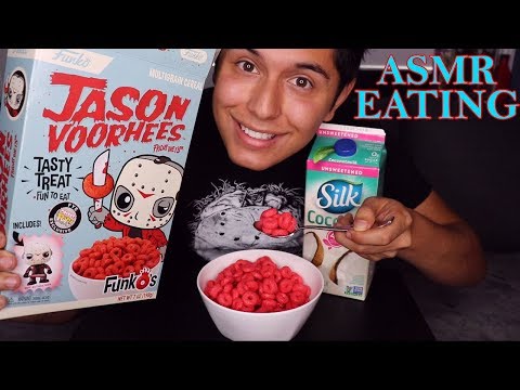 [ASMR] Funko Pop Jason Voorhees Cereal! (Eating Sounds)