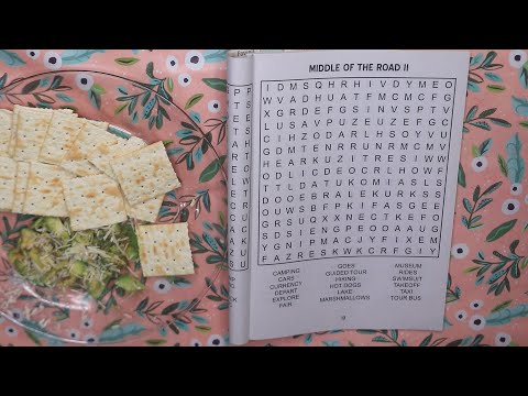Middle Of The Road Word Search Avocado Crackers ASMR Eating Sounds