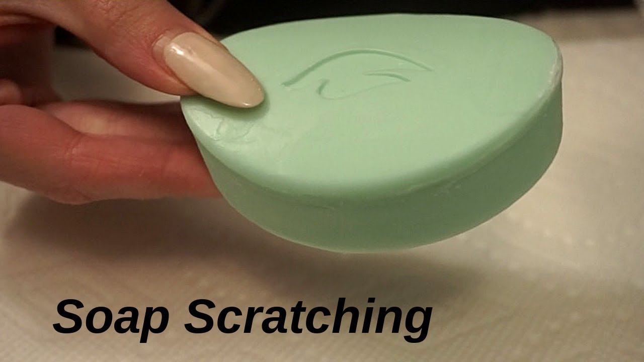 ASMR Soap Scratching & Tapping|Destroying Soap with Thumbails