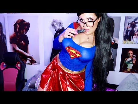 ASMR // SUPERGIRL INTENSE MOUTH SOUNDS 👅 Inaudible Whispering | Countdown 👅