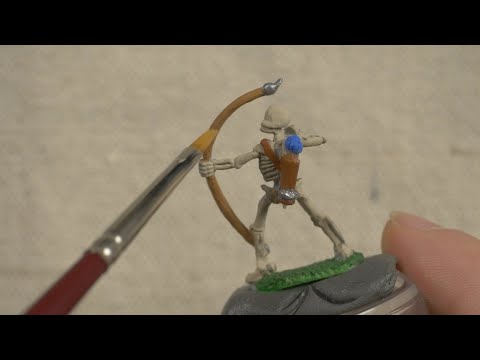 Miniature Painting ASMR - Skeleton Archer - Reaper Core Skills Kit