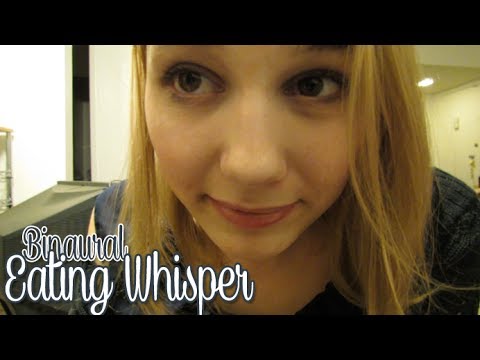 [BINAURAL ASMR] Eating Whisper (crackers, gum, Spanish, etc.)