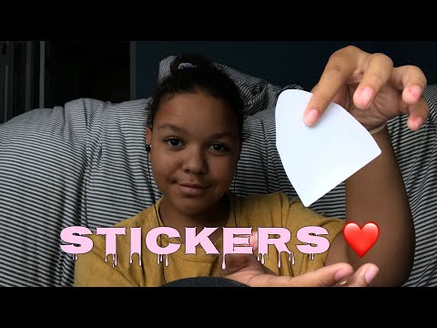 ASMR- playing with stickers