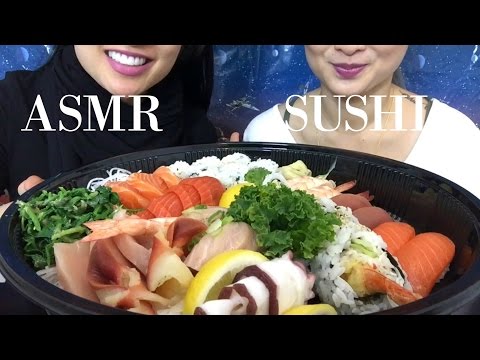 ASMR Sushi Sashimi Nigiri Platter (EATING SOUNDS)  먹방 | SAS-ASMR