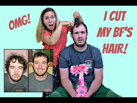 CUTTING MY BOYFRIEND'S HAIR!!! // with ZERO experience