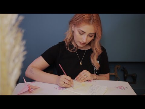 ASMR~Unintelligible whispers, TINGLY writing & paper sounds and TRIGGERS, sorting my pencils! ✍‍‍️