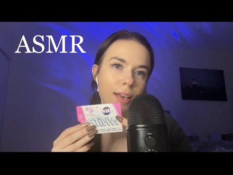 ASMR 🤭 Gum Chewing/Smacking w Unintelligible Whispers