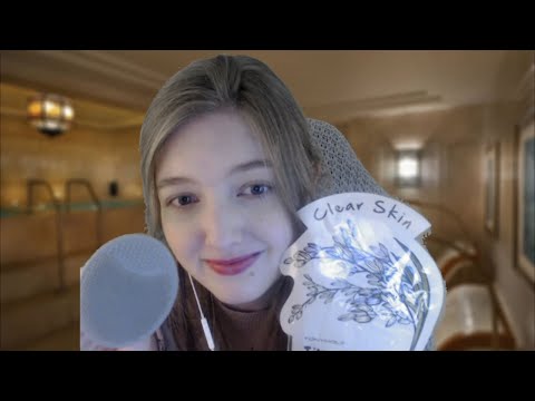 ASMR Relaxing Spa Visit (Whispering, Brushing, Visuals)