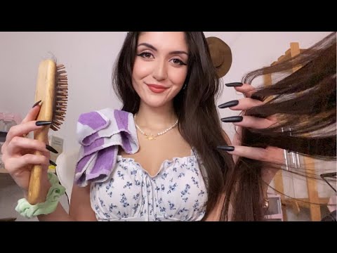 Mommy dries your hair after school ~ ASMR personal attention
