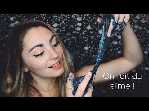 ASMR FRANCAIS ♡ RECETTE DE SLIME GALAXY ♡