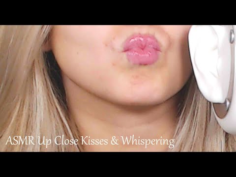 ASMR Up Close Kisses & Whispering~