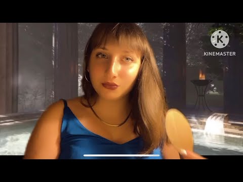 ASMR brushing your hair in Ancient Rome💙✨(Water Sounds)
