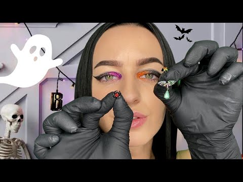 [ASMR] Changing Your Body Piercings Jewelry For Halloween RP | Festive & Fun!