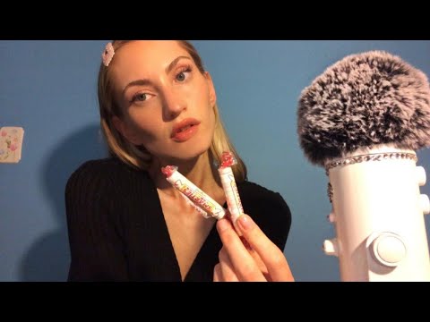 ASMR UP-CLOSE WHISPER & MOUTH SOUNDS | Candy Sounds, Face Brushing, Inaudible
