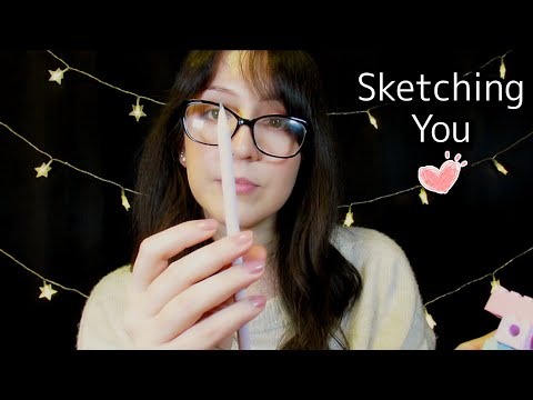 ⭐ASMR Drawing & Sketching you on a Raini Day ✒️ (Roleplay, Soft Spoken, Rain Sounds)