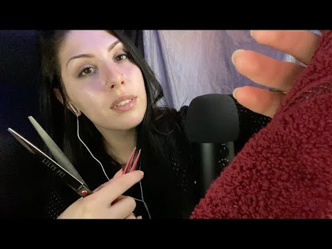 ASMR Plucking, wiping, snipping away your worries (personal attention)