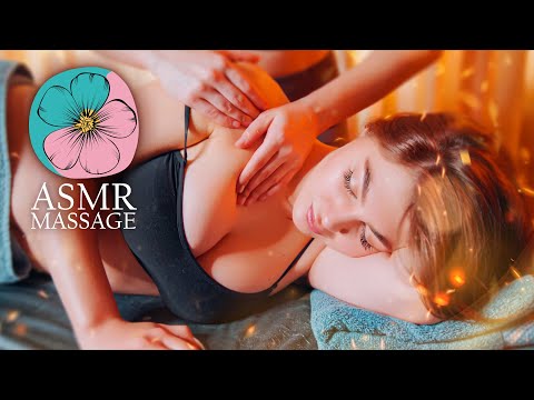 ASMR Relaxing Back Side Massage for sleep by Anna