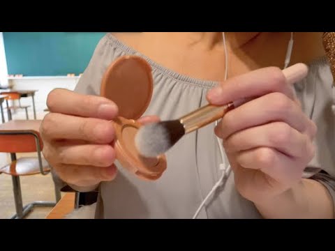 1 Minute ASMR Bestie Does Your Makeup In Class