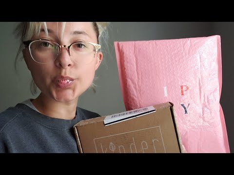 ASMR | Unboxing Ipsy March & Kinder Beauty HARD CANDY EDITION w/ Plastic Crinkling, Mouth Sounds
