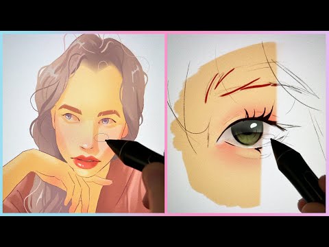 ODDLY SATISFYING ART VIDEOS That Will Relax You Before Sleep 🤤😍 | Tina's Digital Art Compliation ▶︎2