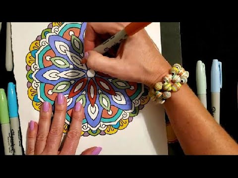 ASMR | Trying Pastel Sharpie Markers & Coloring (Soft Spoken)