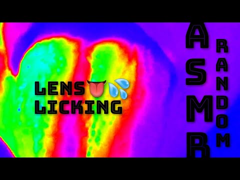 ASMR - Lens Licking 👅💦💦 Random / Sin Hablar(Muy Relajanteeeee)