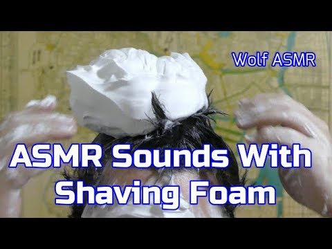 ASMR: Shaving Foam / Tapping / Tingles / Hair Rubbing / 1 Hour / Wolf ASMR