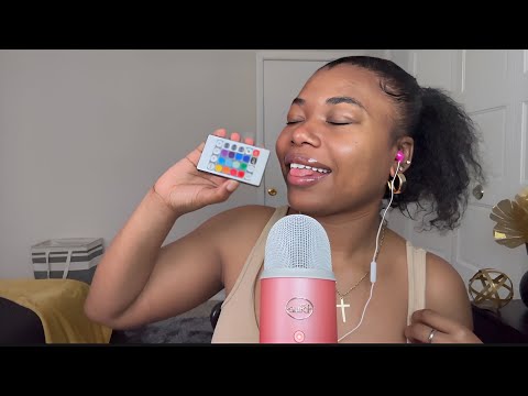 ASMR spit painting you w/ a LED REMOTE 👄🌈